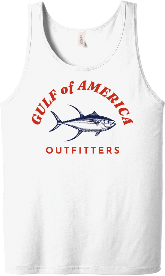 White sleeveless GOA shirt
